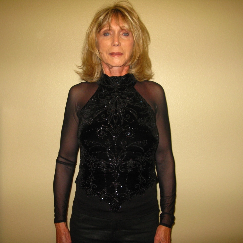 Tadashi Beaded Eveningwear Top